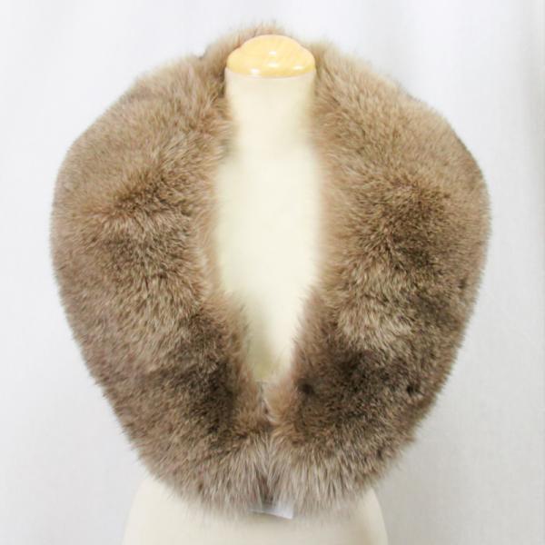 毛皮/フォックス サガ ブルーフォックス ファー ショール　マフラー リアルファー　レディース　アウ...
