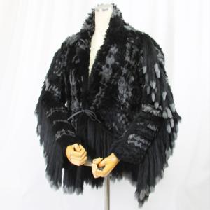 毛皮/ムートン/羊/ムートン（羊）ショール マフラー 1枚仕立て リアル