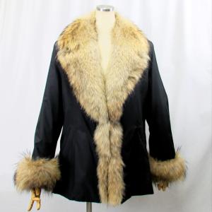 毛皮コート リバーシブル シルクコート ロシアンリス ウィーゼル
