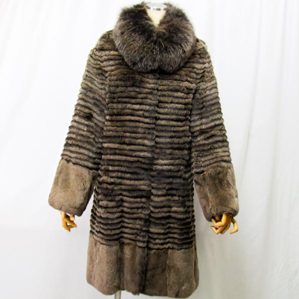 毛皮/レッキス/フォックス/リアルファー/ジャケット　レッキス 　フォックスコラボ　カラー コート　...