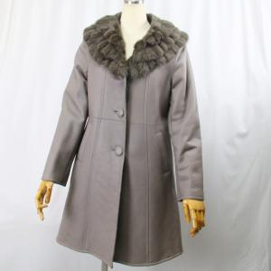 上質 グラマ系ミンク ノーカラー ハーフコート 軽量 リアルファー レディース 上質 グラマ系ミンク ノーカラー ハーフコート 軽量 リアルファー