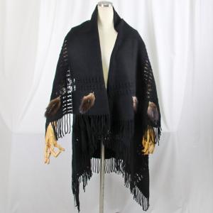 毛皮/ムートン/羊/ムートン（羊）ショール マフラー 1枚仕立て リアル