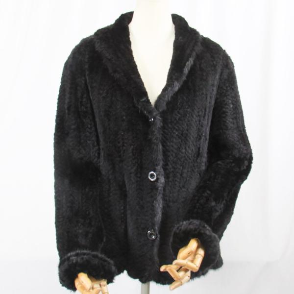 毛皮/ミンク/編み込み ミンクジャケット　ミンクヤンジャケット　リアルファー　レディース　アウトレッ...