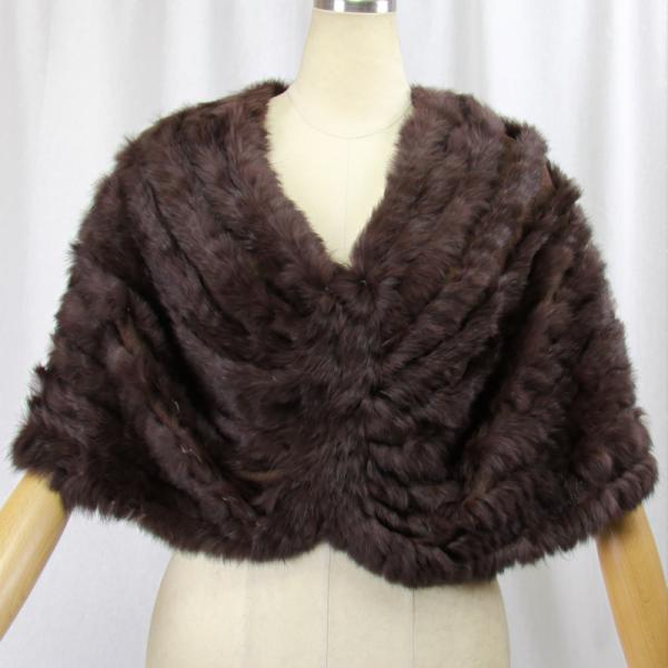 毛皮/ラビット/ケープ/ポンチョ/リアルファー/ニッティング　　 レディース