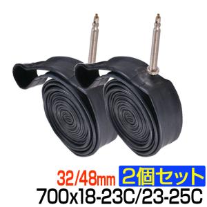 チューブ 700C 23-25C 18-23C 48mm 32ｍｍ 仏式 軽量 ウルトラ