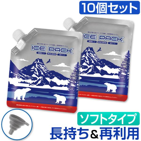 10個セット 保冷剤 長時間 柔らかい 長持ち 強力 ソフトタイプ 保冷パック アイスパック