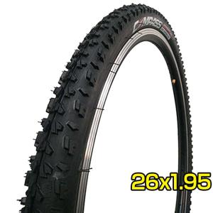 マウンテンバイク タイヤ P3倍最終日 26インチ 26x1.95 HE 52-559 W2001 コンパス COMPASS ブロックタイヤ