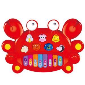 ピアノ おもちゃ 楽器玩具 カニ 鍵盤 メロディ アニマル 女の子 男の子 室内 遊び 子供