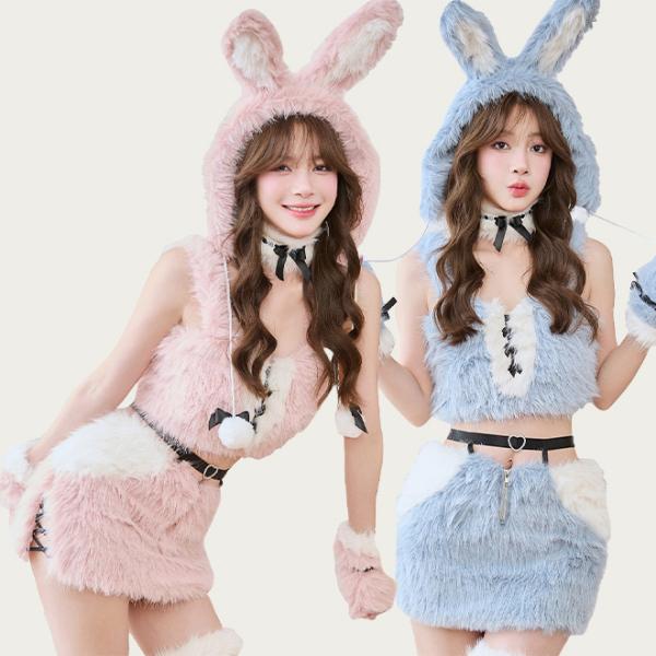 コスプレ マリームーン Malymoon 正規品 ふわふわバニー Fサイズ ピンク