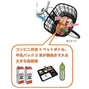 自転車 かご バスケット OGK 籐かご風 前...の詳細画像2