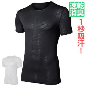 吸汗速乾 tシャツ 全商品P3倍 メンズ BT デュアル3D ファーストレイヤー ショートスリーブ クルーネック シャツ JW-521 おたふく手袋｜smart-factory