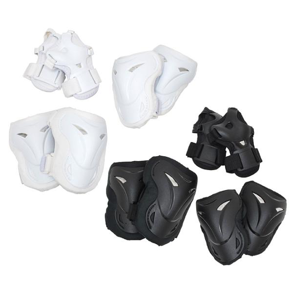 子供用 プロテクター セット すね当て ひじ当て 子供用 キッズ ブラック ホワイト 自転車 スケボ...
