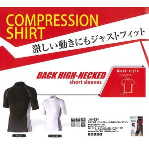 シャツ メンズ インナー 半袖 バックハイネッ...の詳細画像1