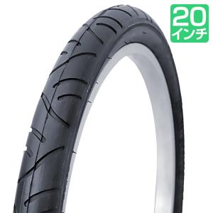 自転車 タイヤ 20インチ 1本 黒 ブラック HE 20x1.95 セミスリック｜smart-factory