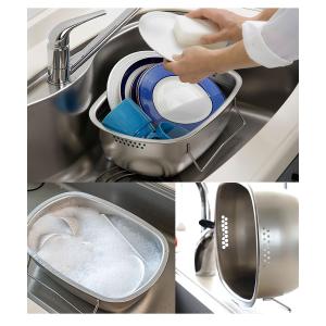 家事問屋 立つ洗い桶 7.6L (ステンレス製...の詳細画像2