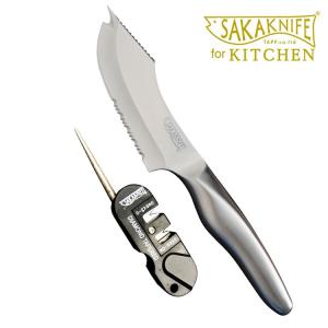 SAKAKNIFE　サカナイフ　for　kitchen＋専用シャープナーセット　在庫有　P2倍