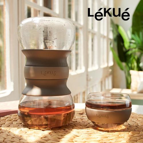 Lekue カームティーリチュアルセット（ティーインフューザー、カップ2個、キャニスター付き） ルク...