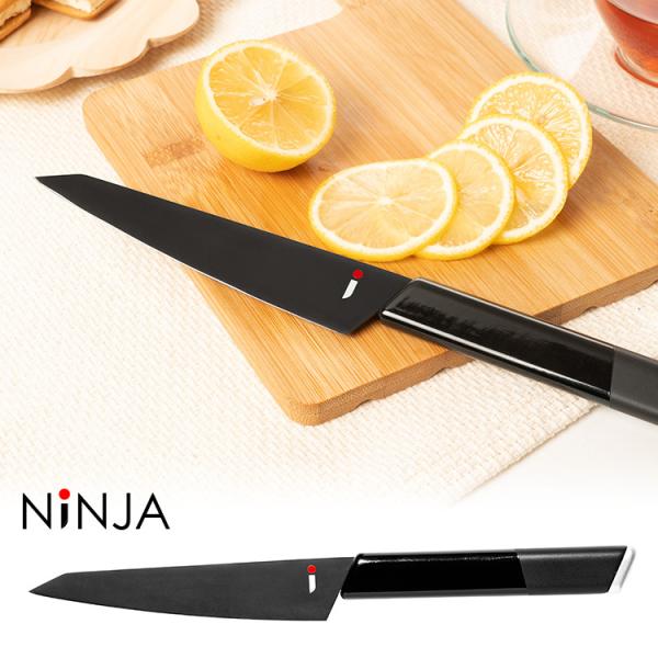 NiNJA ペティナイフ 13cm モリブデンバナジウム鋼 チタンコーティング 日本製 ニンジャ