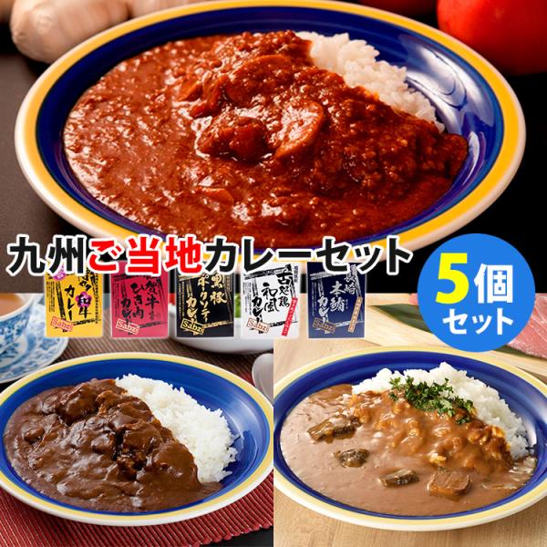 九州こだわりご当地カレー 5種セット （180g×5） Sabzi サブジ レトルトカレー  食品A...