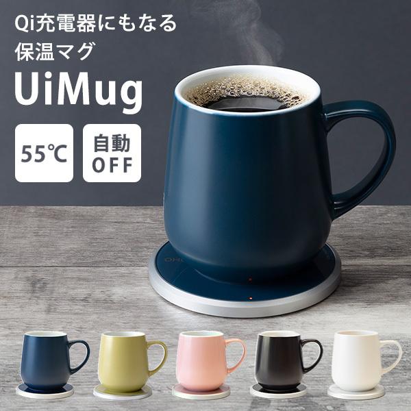 OHOM UiMug ウィマグ Qi充電器にもなる 保温マグカップ 355ml 海外× （NY）  