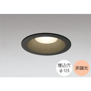 ダウンライト 125φ埋込穴 LED内蔵 60W相当 電球色 暖かみのあるオレンジ色の光 調光不可 ...