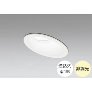 ダウンライト 100φ埋込穴 LED内蔵 100W相当 温白色 明るい雰囲気の黄色い光 調光不可 R...