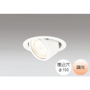 ダウンライト 100φ埋込穴 LED内蔵 100W相当 電球色 オレンジ色の光 調光 軒下取付専用 ...