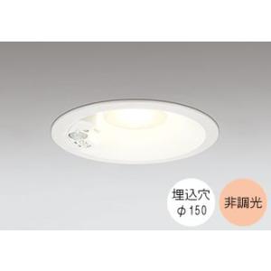 ダウンライト 150φ埋込穴 LED内蔵 60W相当 電球色 オレンジ色の光 調光不可 軒下専用 セ...