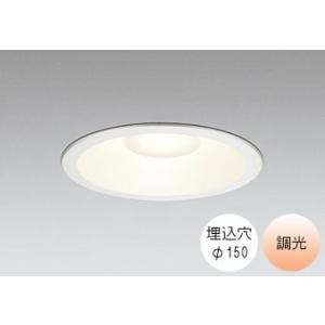 ダウンライト 150φ埋込穴 LED内蔵 60W相当 電球色 オレンジ色の光 センサー連動対応 軒下...