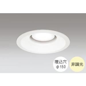 ダウンライト 150φ埋込穴 LED電球交換型 100W相当 温白色 明るい雰囲気の黄色い光 調光不...