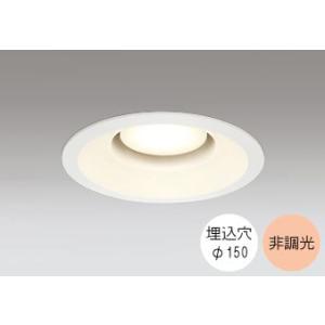 ダウンライト 150φ埋込穴 LED電球交換型 60W相当 電球色 オレンジ色の光 調光不可 R15...