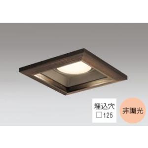 ダウンライト 角型□125mm LED電球交換型 100W相当 電球色 オレンジ色の光 調光不可 R...