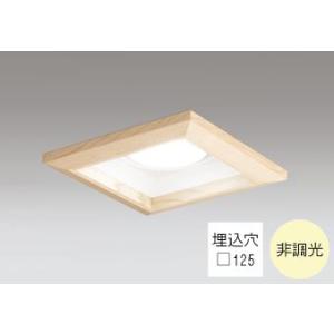 ダウンライト 角型□125mm LED電球交換型 60W相当 温白色 明るい雰囲気の黄色い光 調光不...