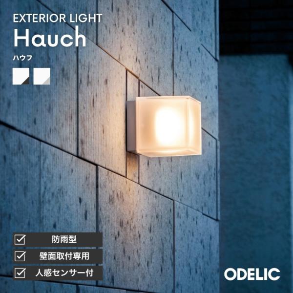 ODELIC 外灯 軒下灯 玄関灯 ポーチライト LED 防犯ライト 人感センサーライト 壁面取付専...