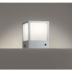 エクステリア 照明 キューブ 電球色 門柱灯 据置取付可能 LED一体型 60W相当 防雨型 明暗セ...