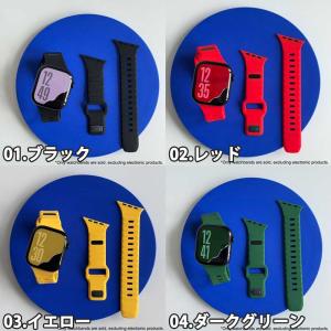 アップルウォッチ ベルト シリコン 斜め バン...の詳細画像1