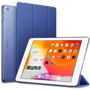 即納 iPad 10.2インチ 第7世代 対応 ケース ESR 三つ折りスタンド | ネイビーブルー オートスリープ/ウェイク 機能付き 2019モデル アイパッド｜smart-park