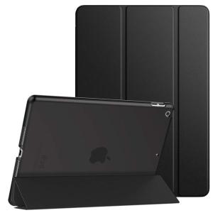 即納 iPad 10.2インチ 第7世代 対応 ケース 三つ折りスタンド PUレザー | ブラック オートスリープ/ウェイク 2019モデル アイパッド｜smart-park