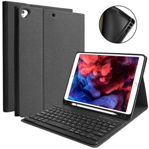 即納 iPad 10.2インチ 第7世代 対応 ケース Bluetooth キーボード | ブラック ハニカム構造 タッチペン収納 アイパッド｜smart-park