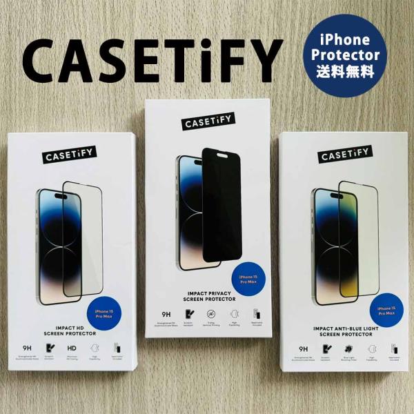 CASETiFY スクリーンプロテクタ 画面保護 カメラ保護 9H クリア 抗菌 iPhone15/...