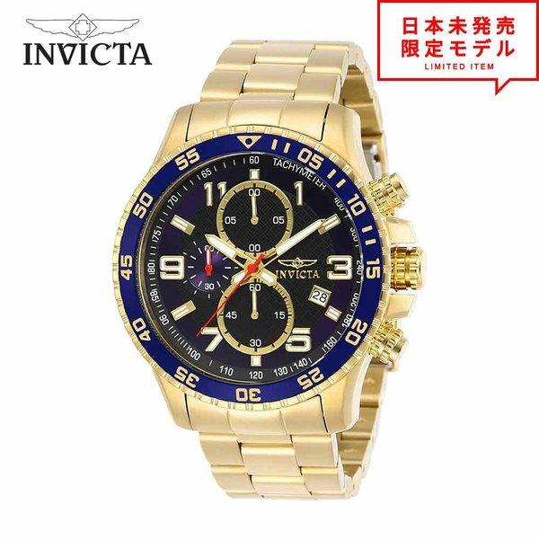 Invicta インヴィクタ メンズ 腕時計 リストウォッチ 14878 ゴールド/ブラック/ブルー...