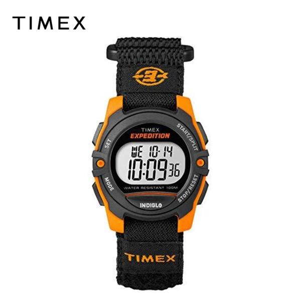 TIMEX タイメックス ユニセックス 腕時計 クォーツ クロノグラフ ブラック/オレンジ TW4B...