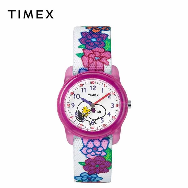 即納 TIMEX タイメックス キッズ 腕時計 アナログ Peanuts Snoopy/Flower...