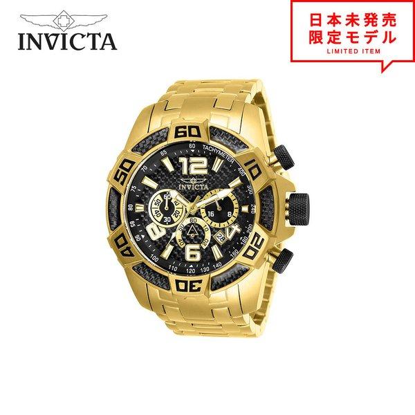 Invicta インヴィクタ メンズ 腕時計 リストウォッチ 25853 ブラック/ゴールド 海外限...