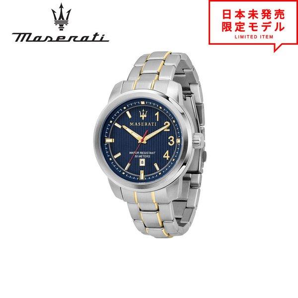 MASERATI マセラティ メンズ 腕時計 リストウォッチ R8853137001 シルバー/ブル...