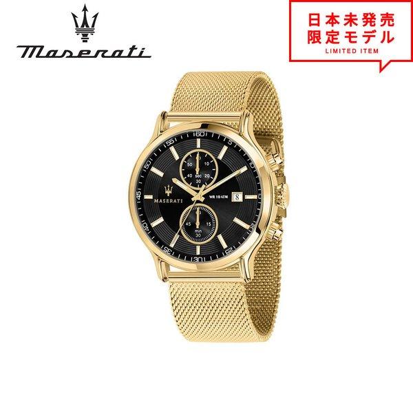 MASERATI マセラティ メンズ 腕時計 リストウォッチ R8873618007 ブラック/ゴー...