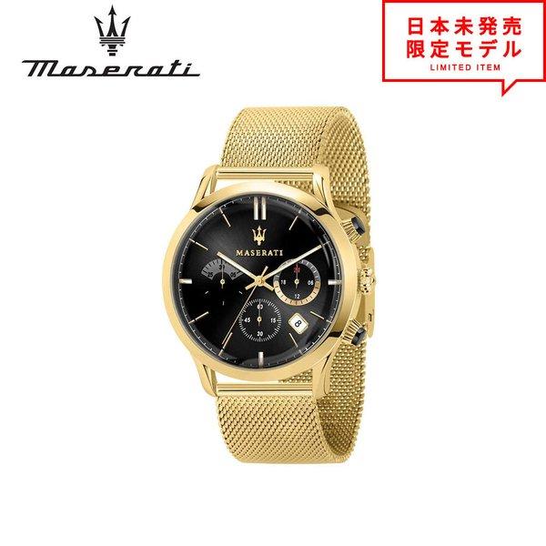 MASERATI マセラティ メンズ 腕時計 リストウォッチ R8873633003 ブラック/ゴー...