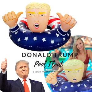 即納 SNS映えする ドナルド・トランプ 浮き輪 プールフロート Pool Float 子供 大人 XLサイズ NINOSTAR