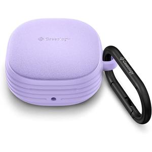 Galaxy ギャラクシー バッズ ケース 耐衝撃 落下防止 収納ケース パープル プラスチック B...