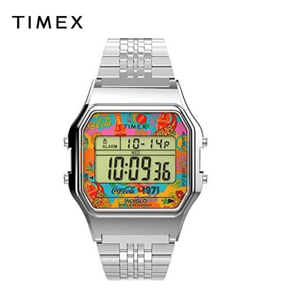 TIMEX タイメックス ユニセックス 腕時計 クォーツ T80 34mm コカコーラ CM50周年...